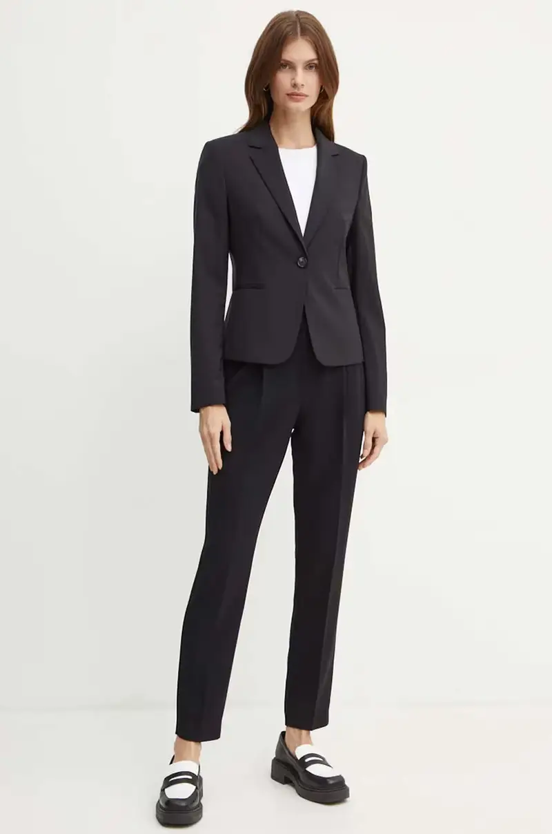 giacca in lana colore nero 50490020 miniatura 2