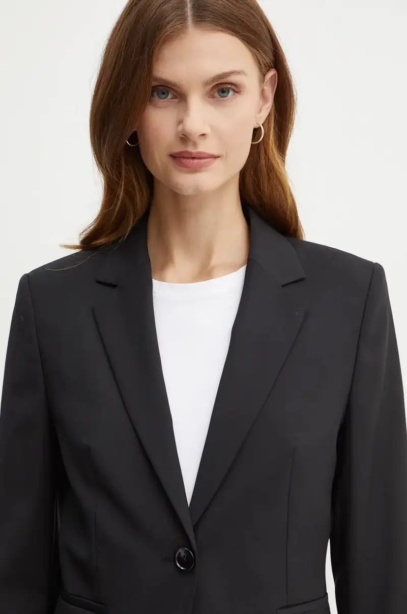 giacca in lana colore nero 50490020 miniatura 4