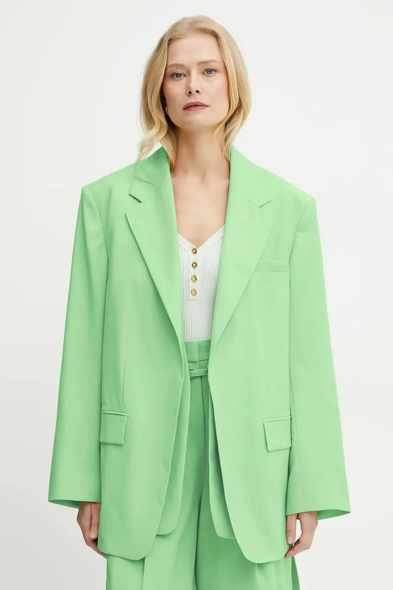 giacca in lana colore verde 50537387