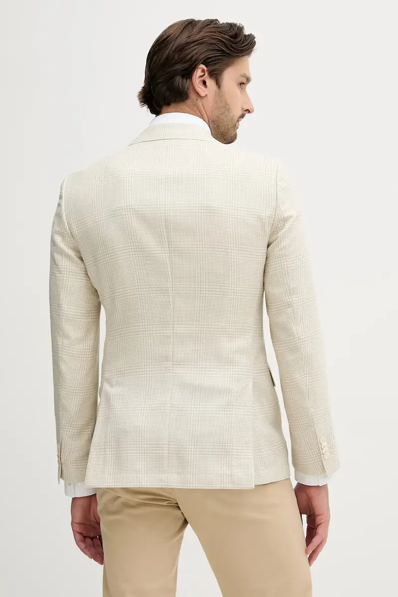 giacca in lana uomo colore beige 50545883 miniatura 3