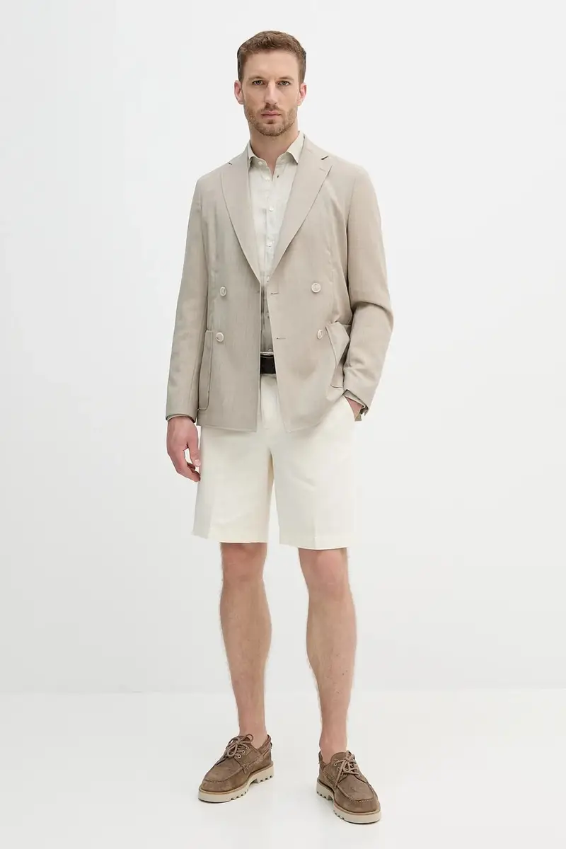giacca in lana uomo colore beige 50553881 miniatura 2
