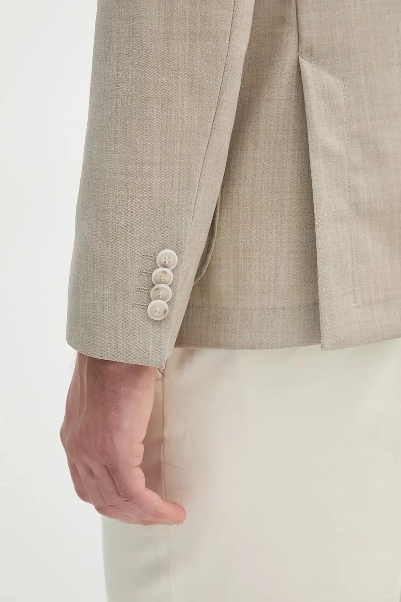 giacca in lana uomo colore beige 50553881 miniatura 4