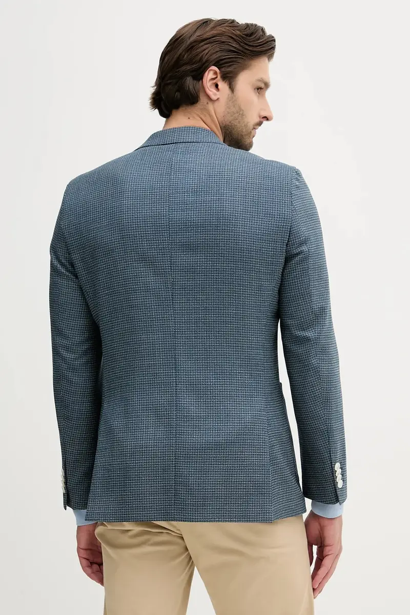 giacca in lana uomo colore blu 50545859 miniatura 3