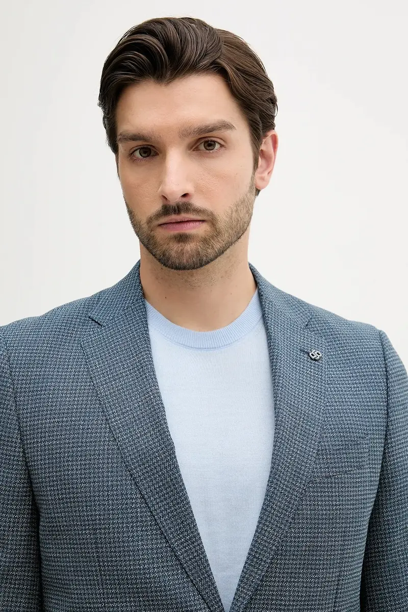 giacca in lana uomo colore blu 50545859 miniatura 4