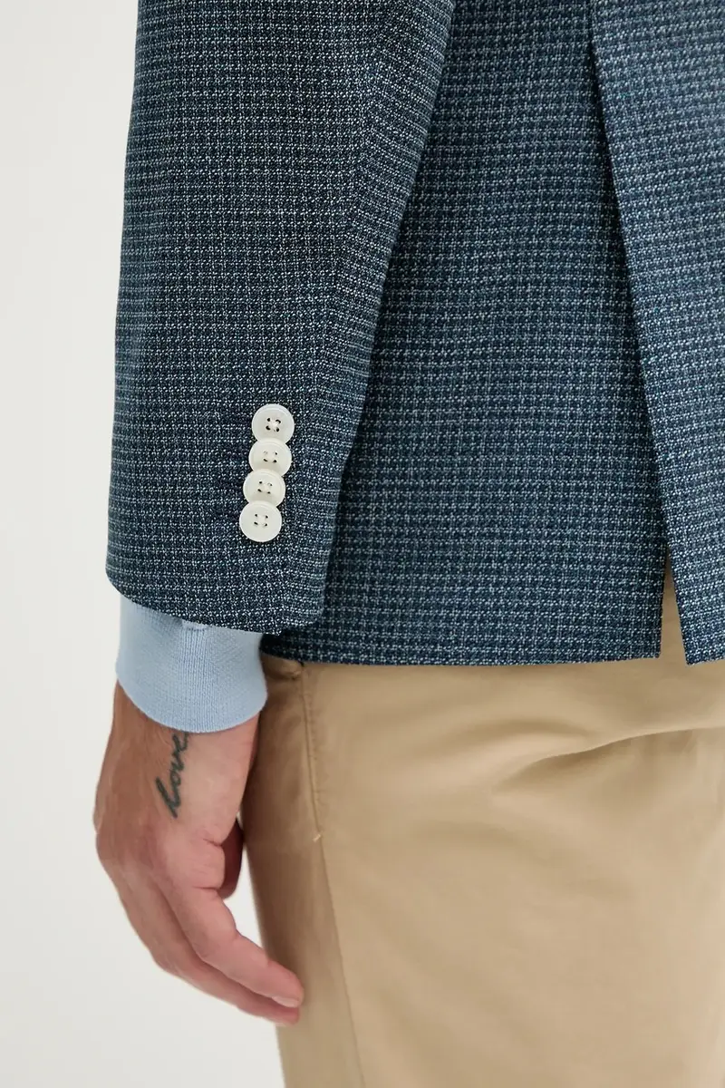 giacca in lana uomo colore blu 50545859 miniatura 5