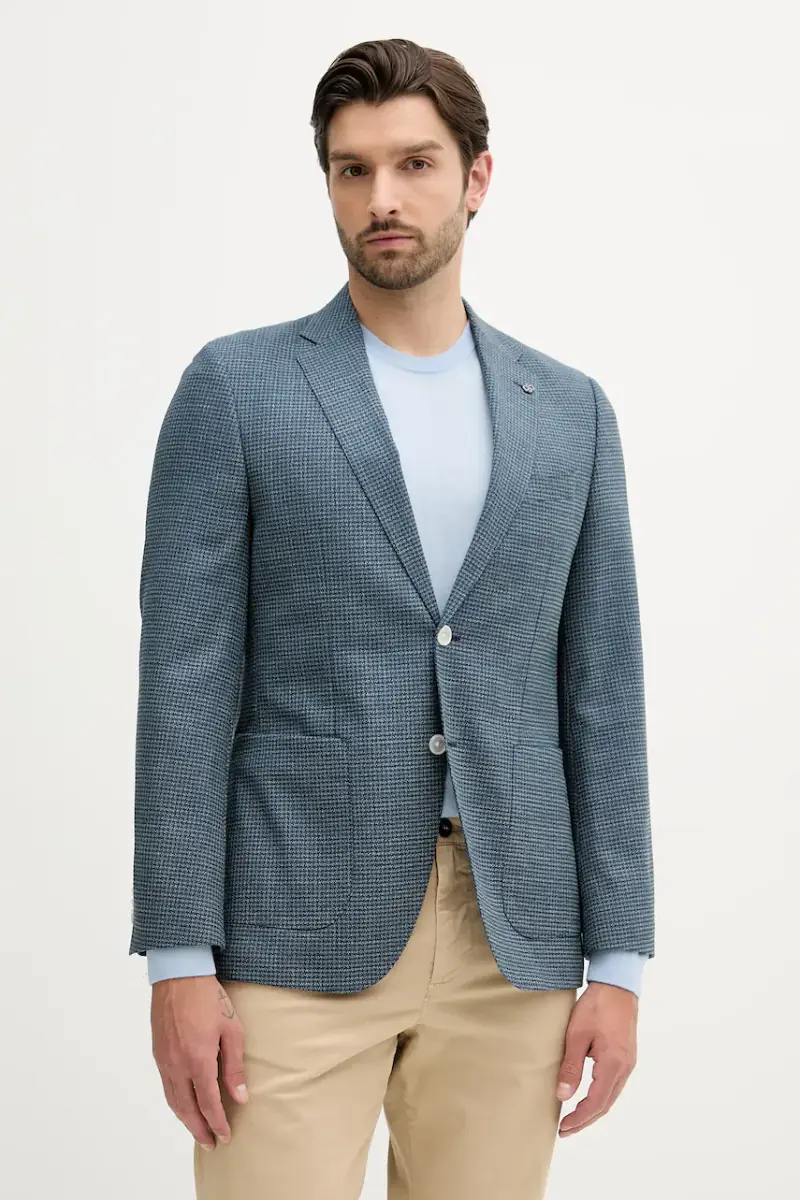 giacca in lana uomo colore blu 50545859