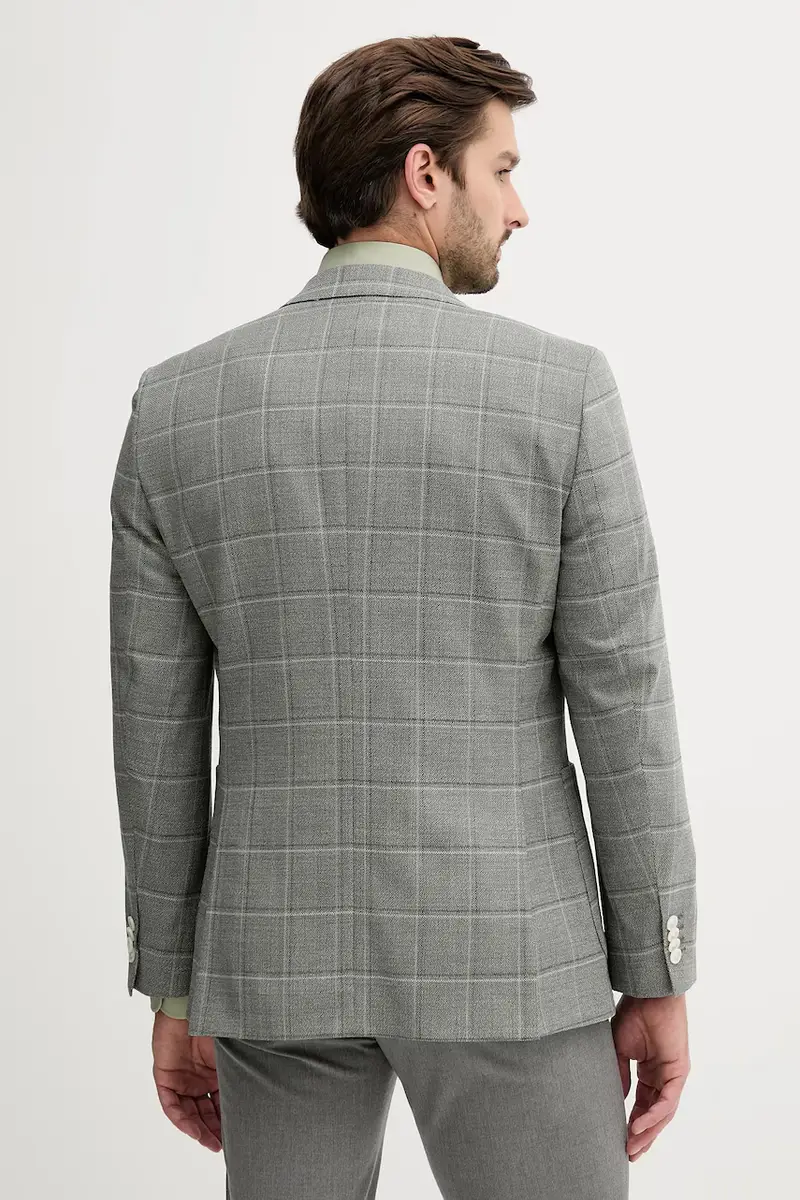 giacca in lana uomo colore verde 50545870 miniatura 3