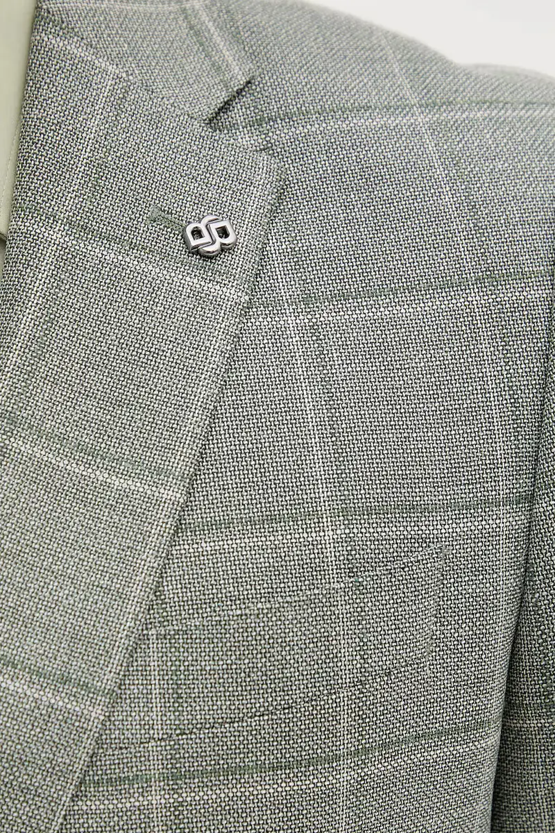 giacca in lana uomo colore verde 50545870 miniatura 5