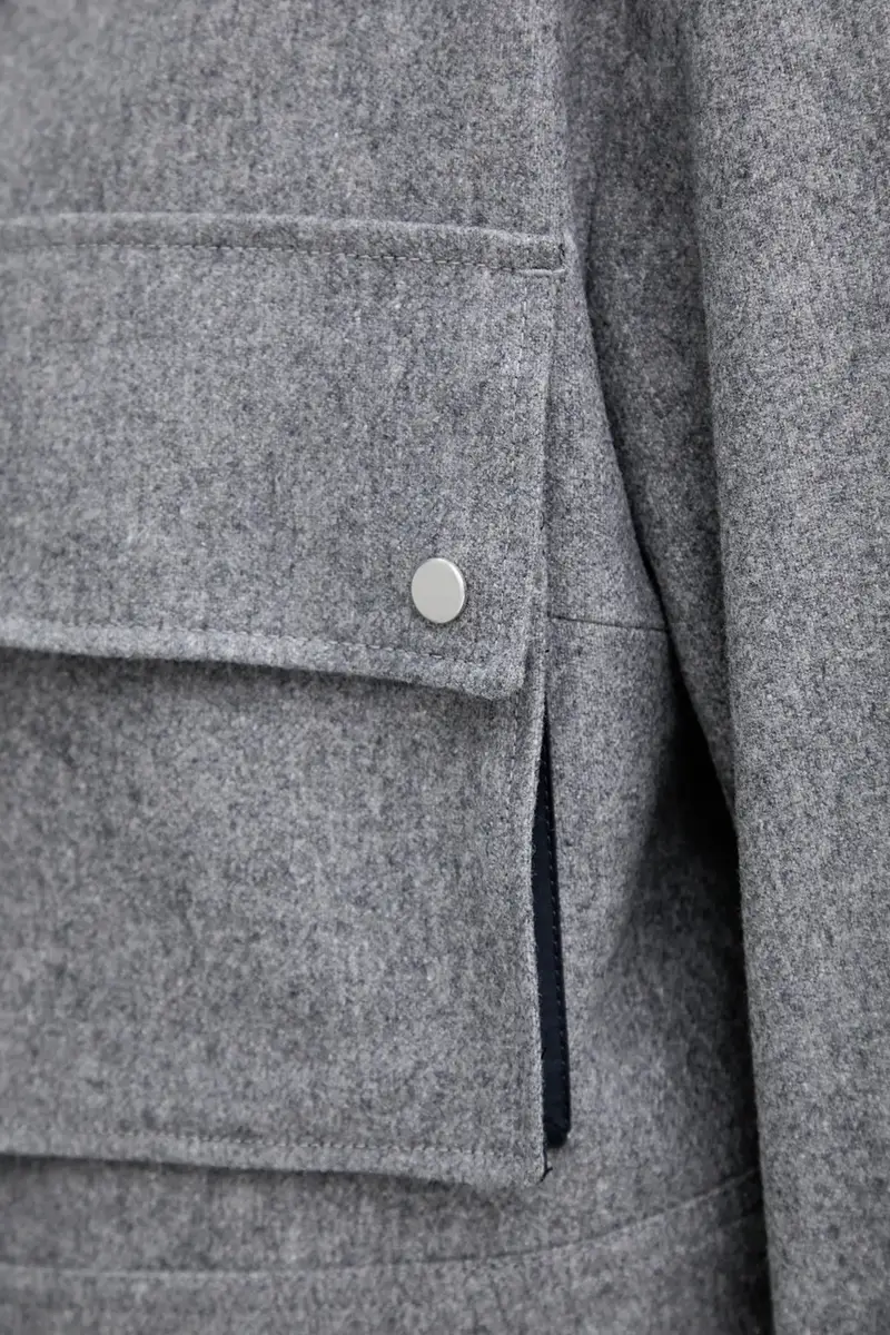 giacca in misto lana colore grigio 50548307 miniatura 5