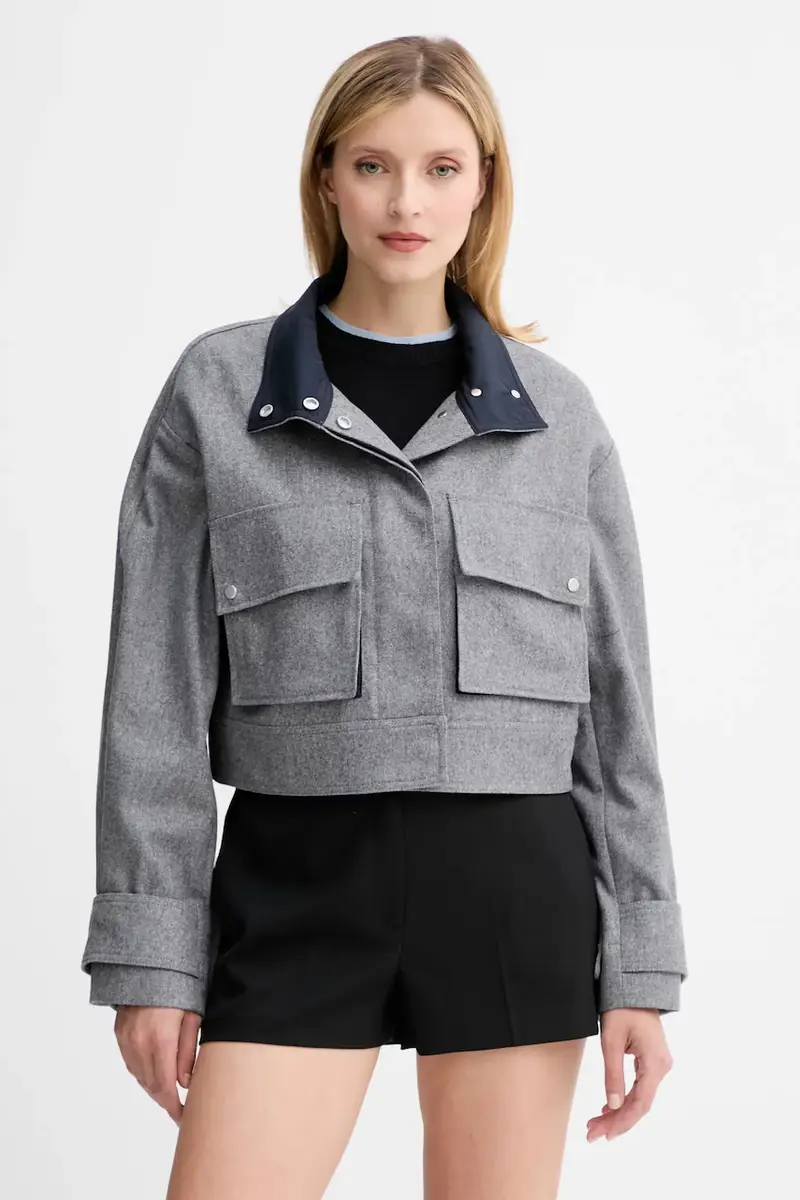 giacca in misto lana colore grigio 50548307