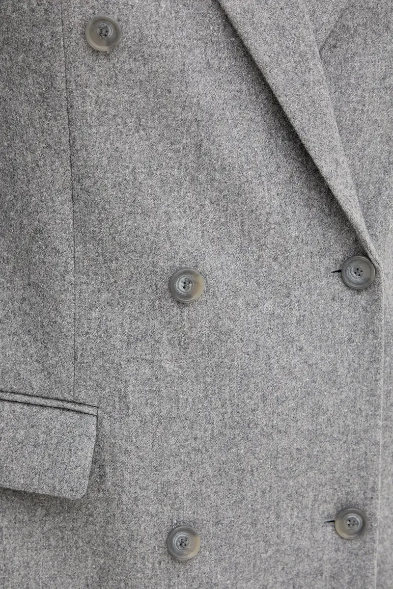 giacca in misto lana colore grigio 50548736 miniatura 5