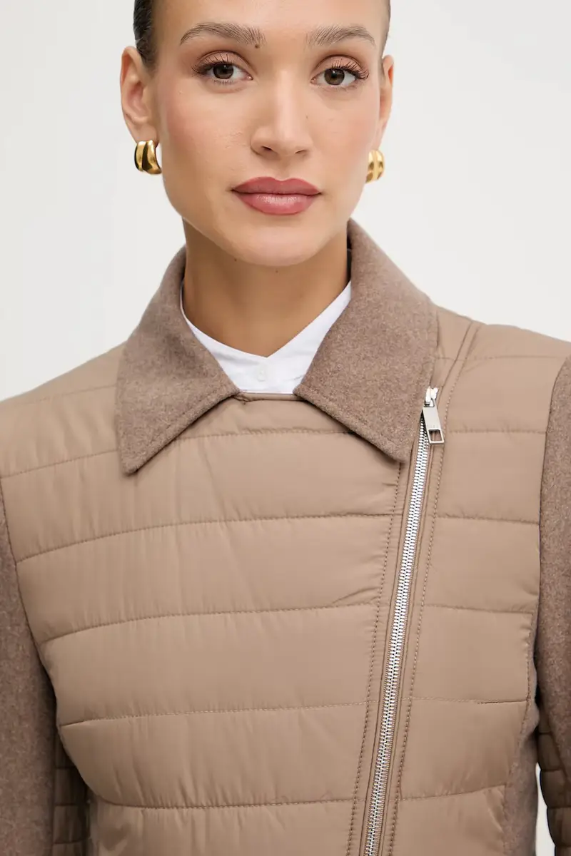 giacca in misto lana colore marrone 50555564 miniatura 4