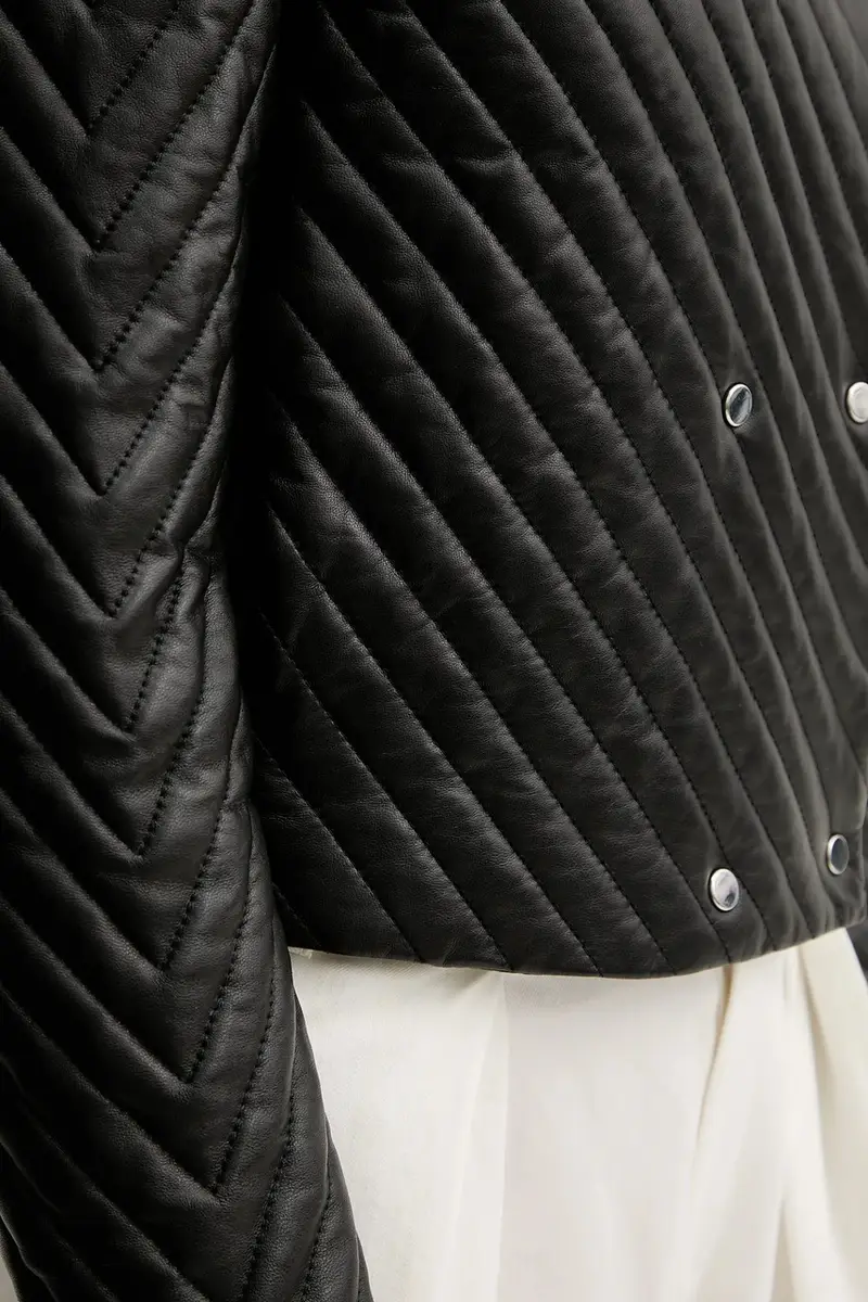 giacca in pelle colore nero 50541919 miniatura 5