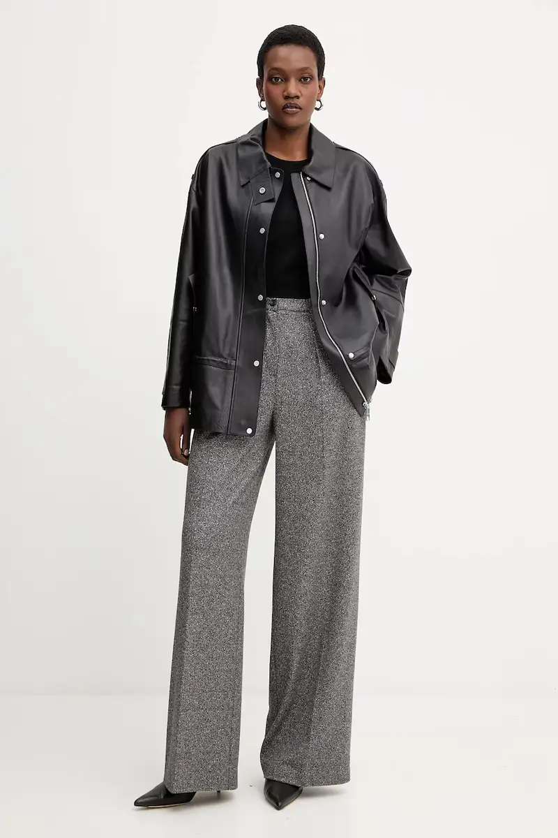 giacca in pelle colore nero 50544445 miniatura 2