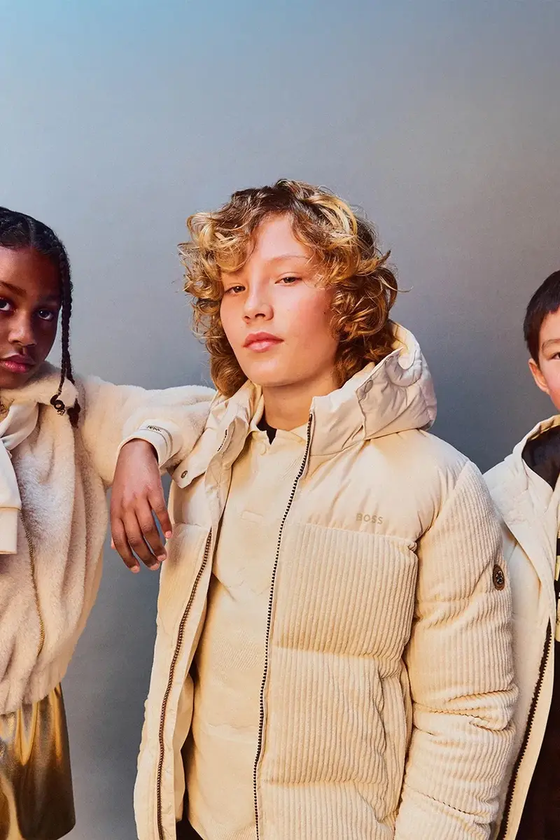 giacca per bambini colore beige J52393 miniatura 5