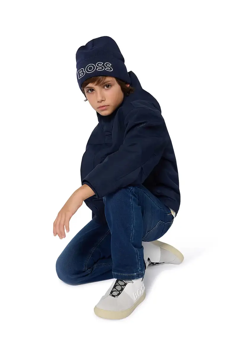 giacca per bambini colore blu navy J52387