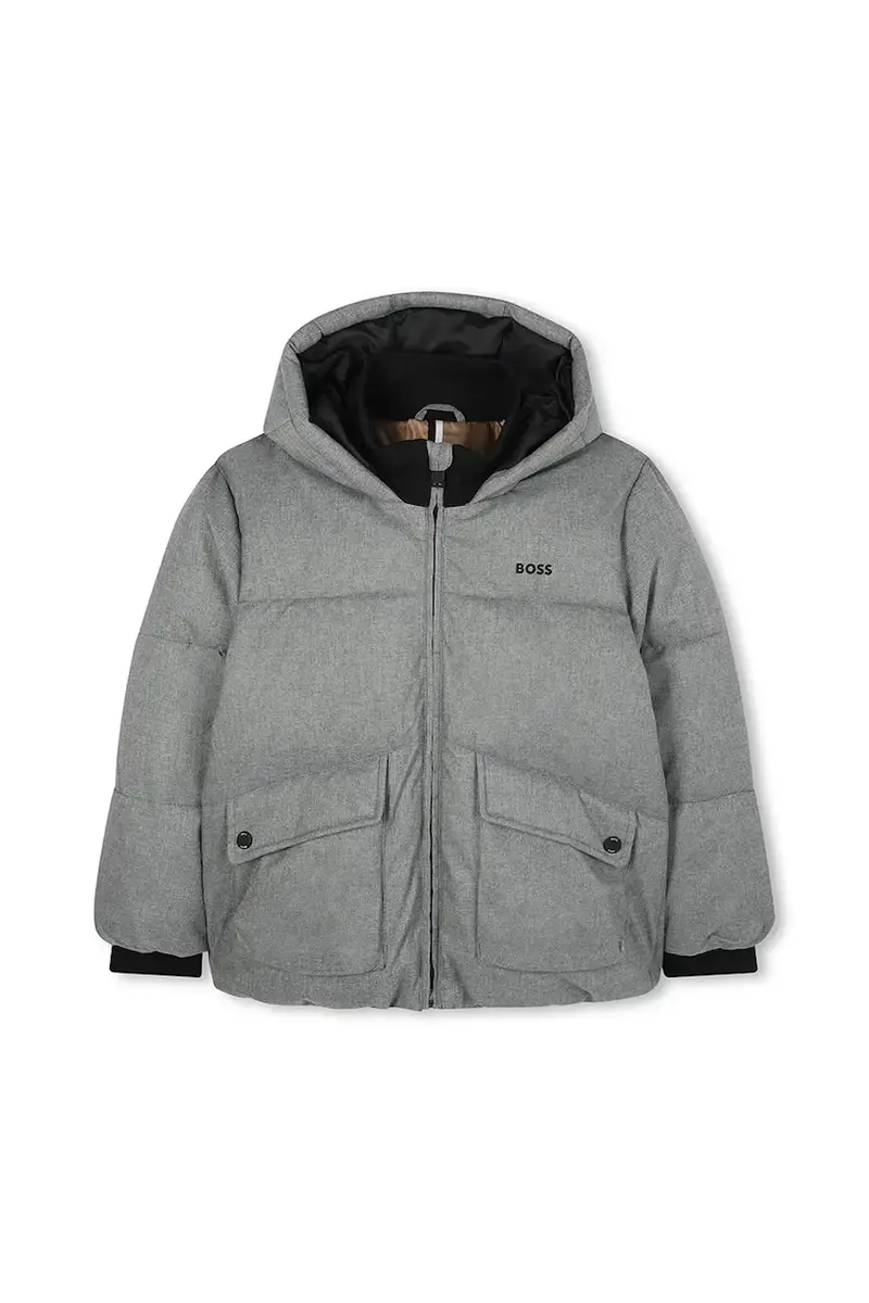 giacca per bambini colore grigio J52394 miniatura 2