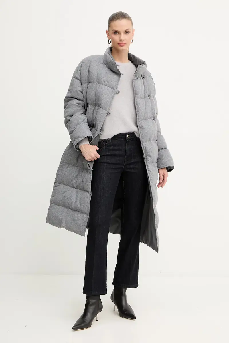 giacca reversibile in misto lana colore grigio 50546820 miniatura 2