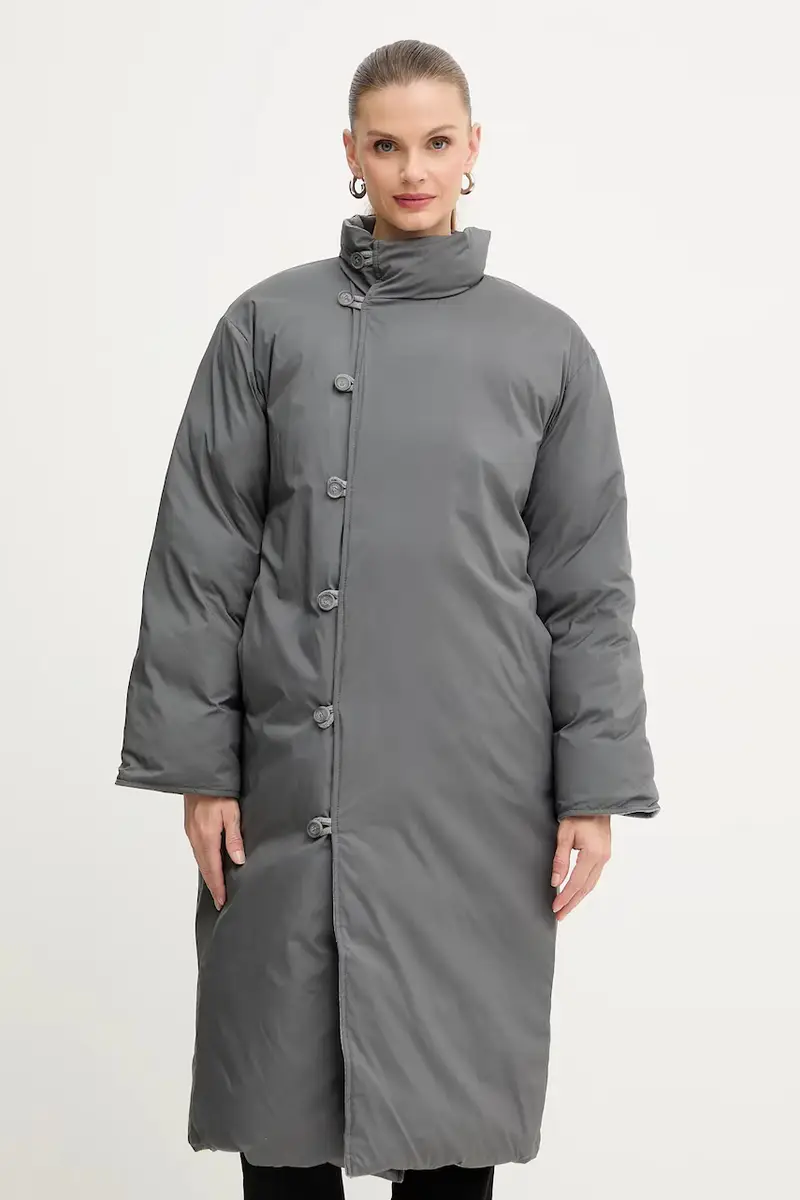 giacca reversibile in misto lana colore grigio 50546820 miniatura 4