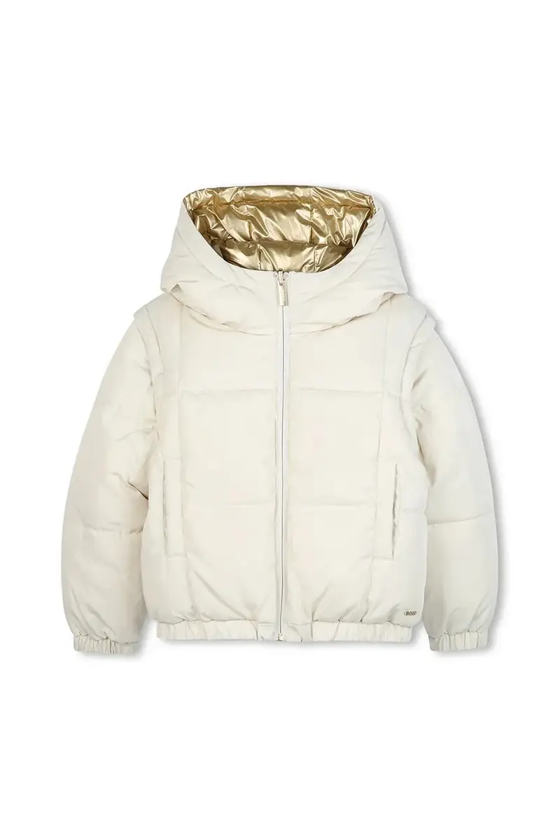 giacca reversibile per bambini colore oro J52430 miniatura 4