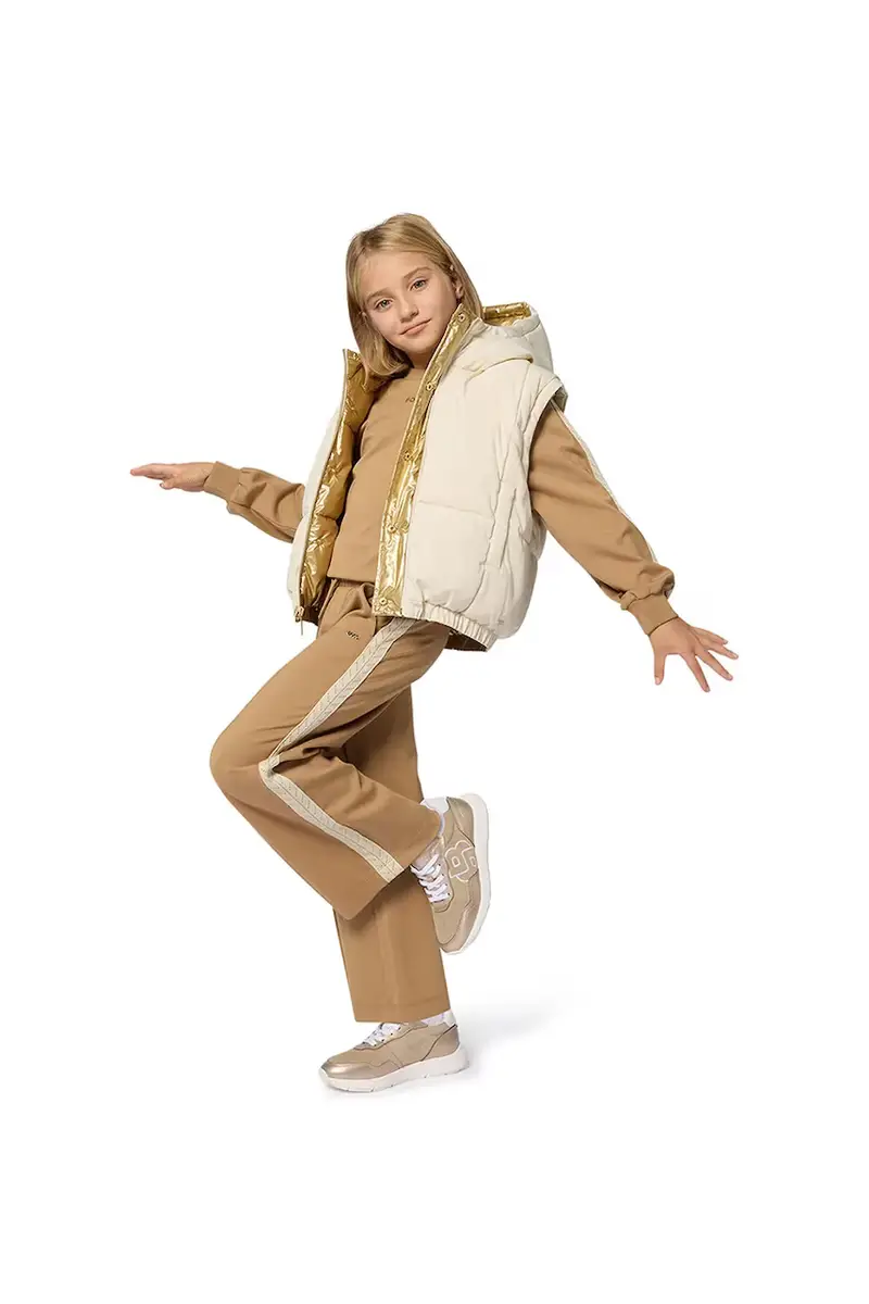 giacca reversibile per bambini colore oro J52430