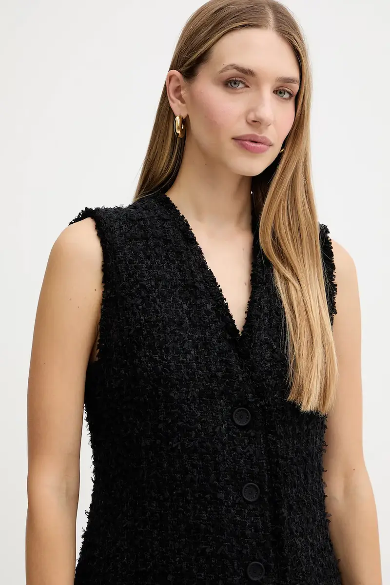 gilè con aggiunta di lana Jokilana colore nero 50549128 miniatura 4