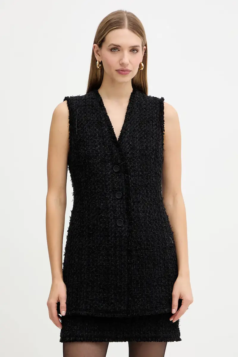 gilè con aggiunta di lana Jokilana colore nero 50549128