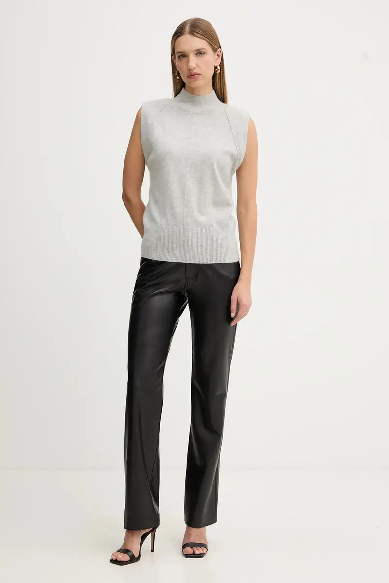 gilè in cashmire donna colore grigio 50548506 miniatura 2