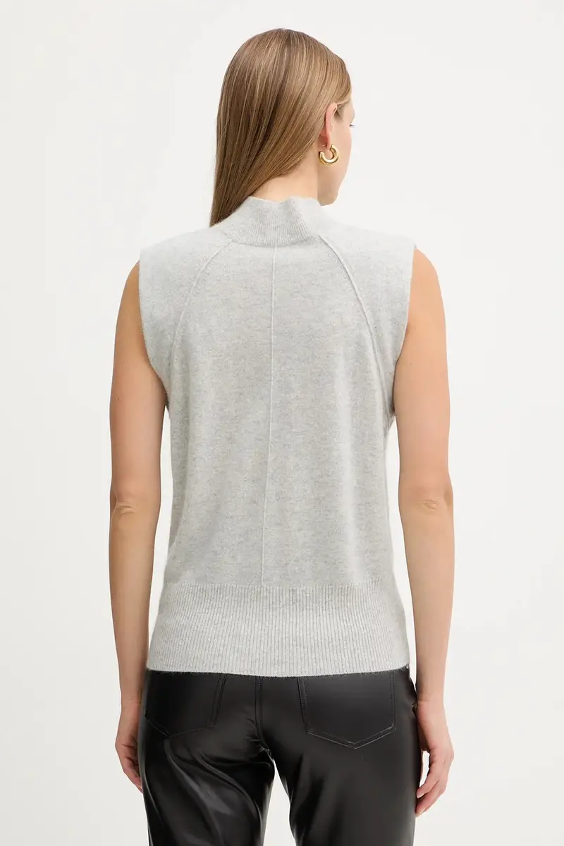 gilè in cashmire donna colore grigio 50548506 miniatura 3