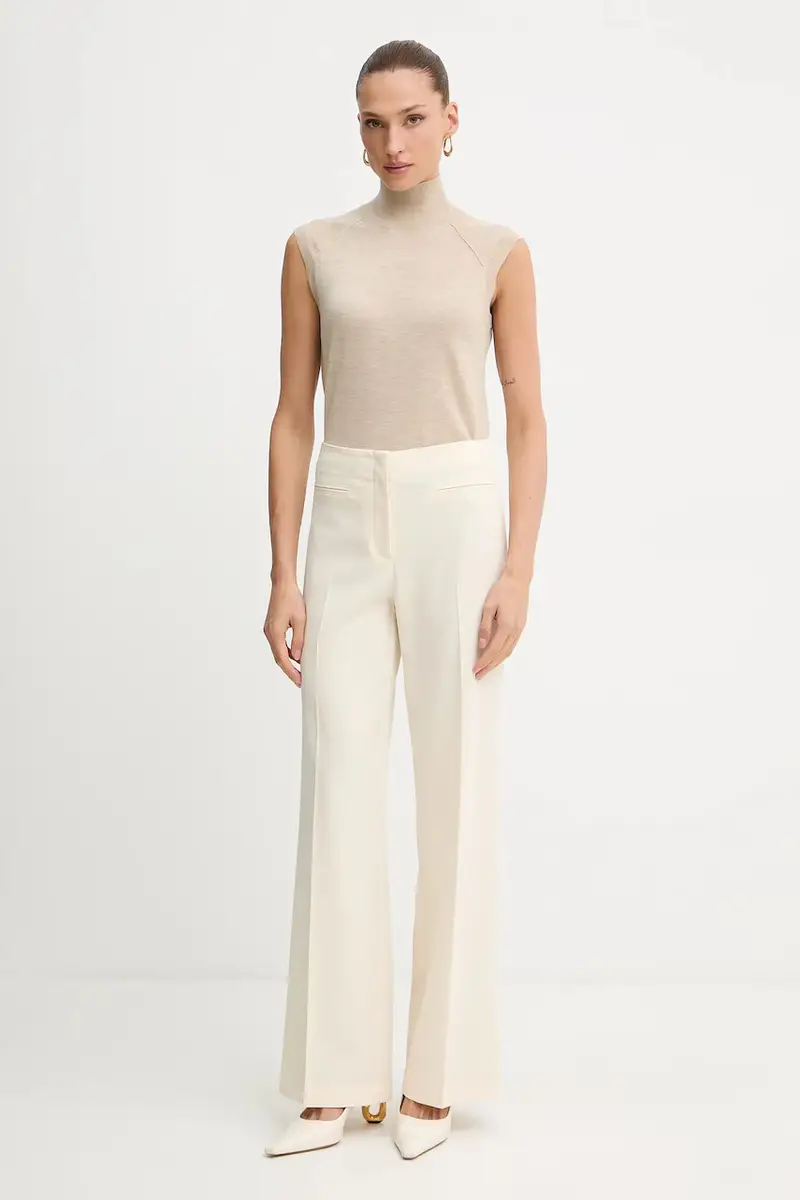 gilè in lana donna colore beige 50544998 miniatura 2