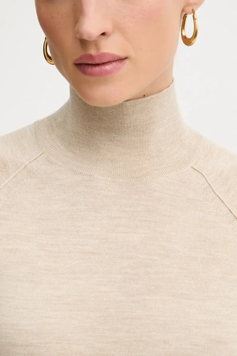 gilè in lana donna colore beige 50544998 miniatura 5