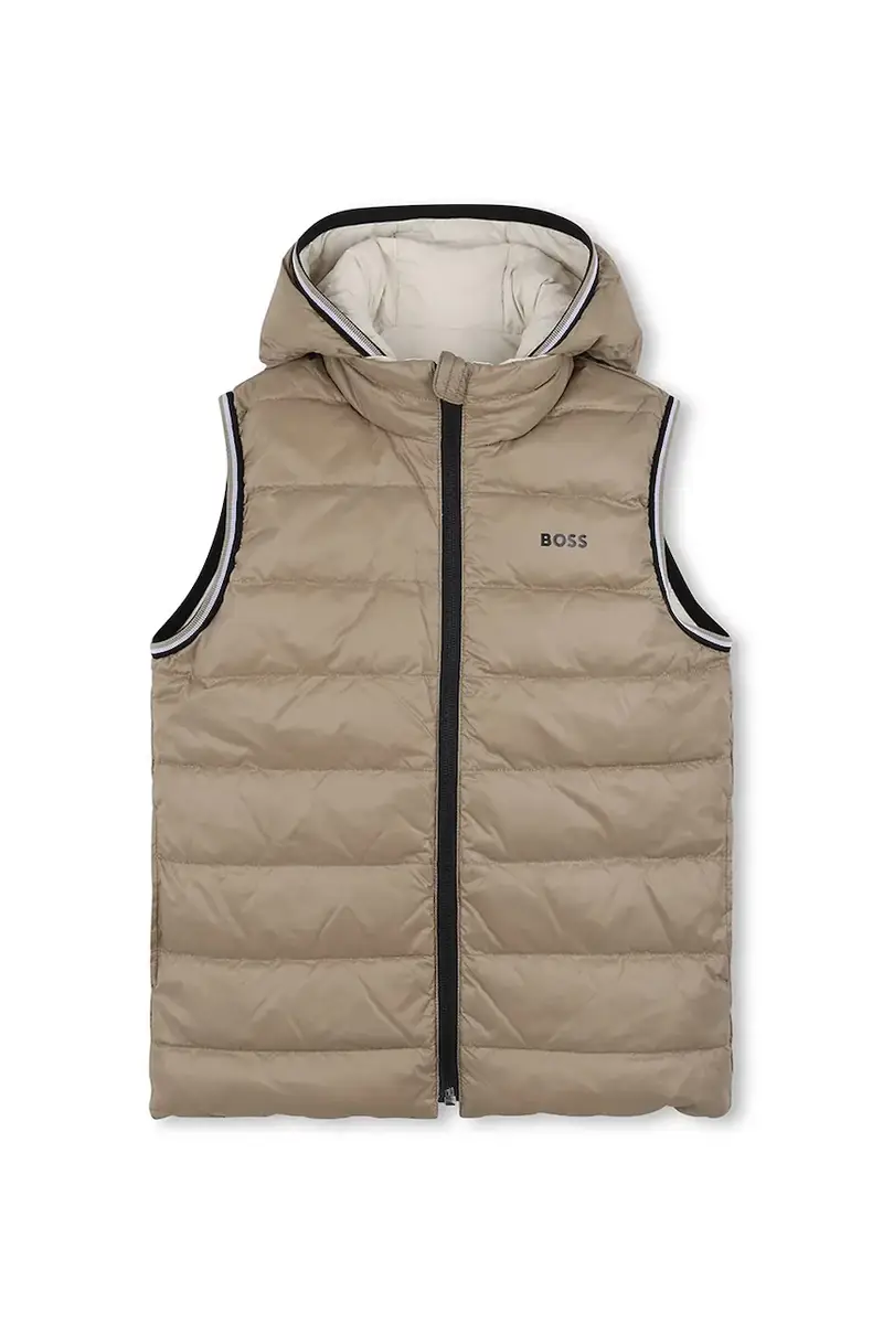 Boss Gilet Bambino Beige 3955675 miniatura 3