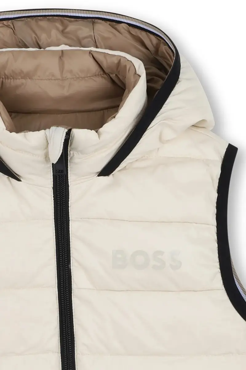 gilet da bambino colore beige J52395 miniatura 5