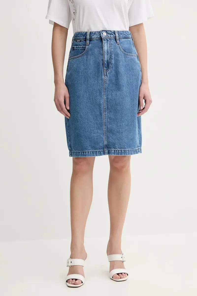 gonna di jeans colore blu 50538596