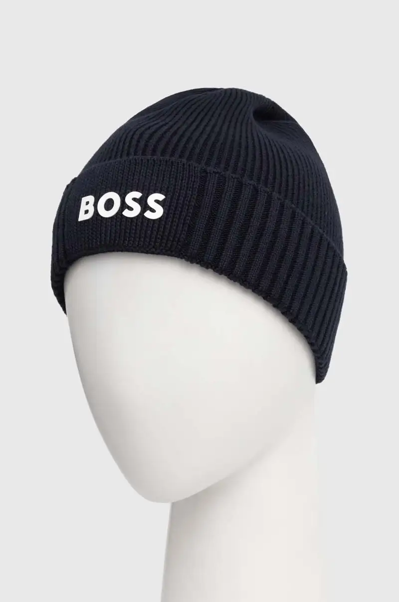 berretto in misto lana BOSS GREEN Blu navy miniatura 2