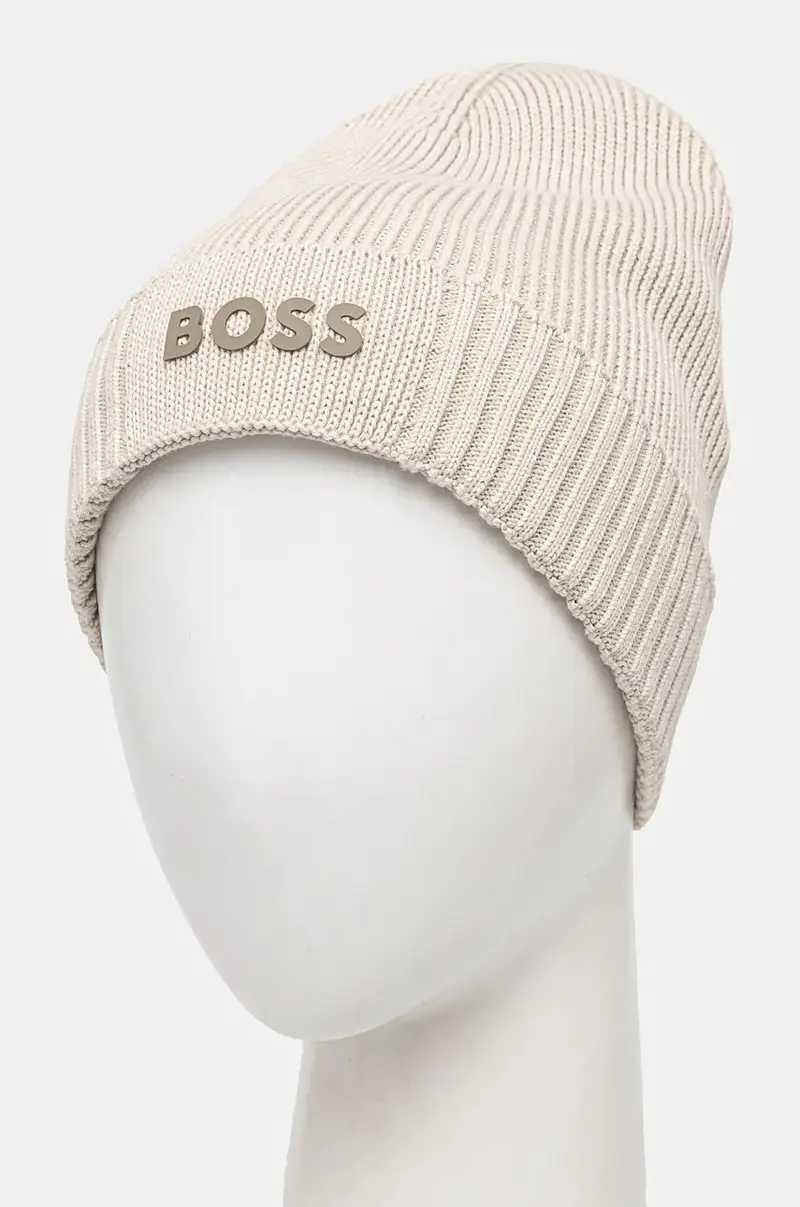 berretto in misto lana BOSS GREEN colore nero Beige miniatura 2