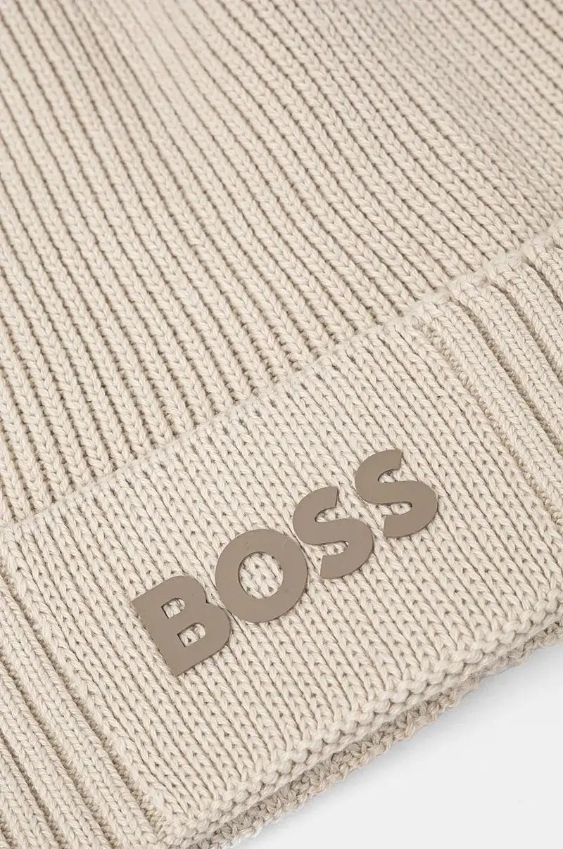 berretto in misto lana BOSS GREEN colore nero Beige miniatura 3