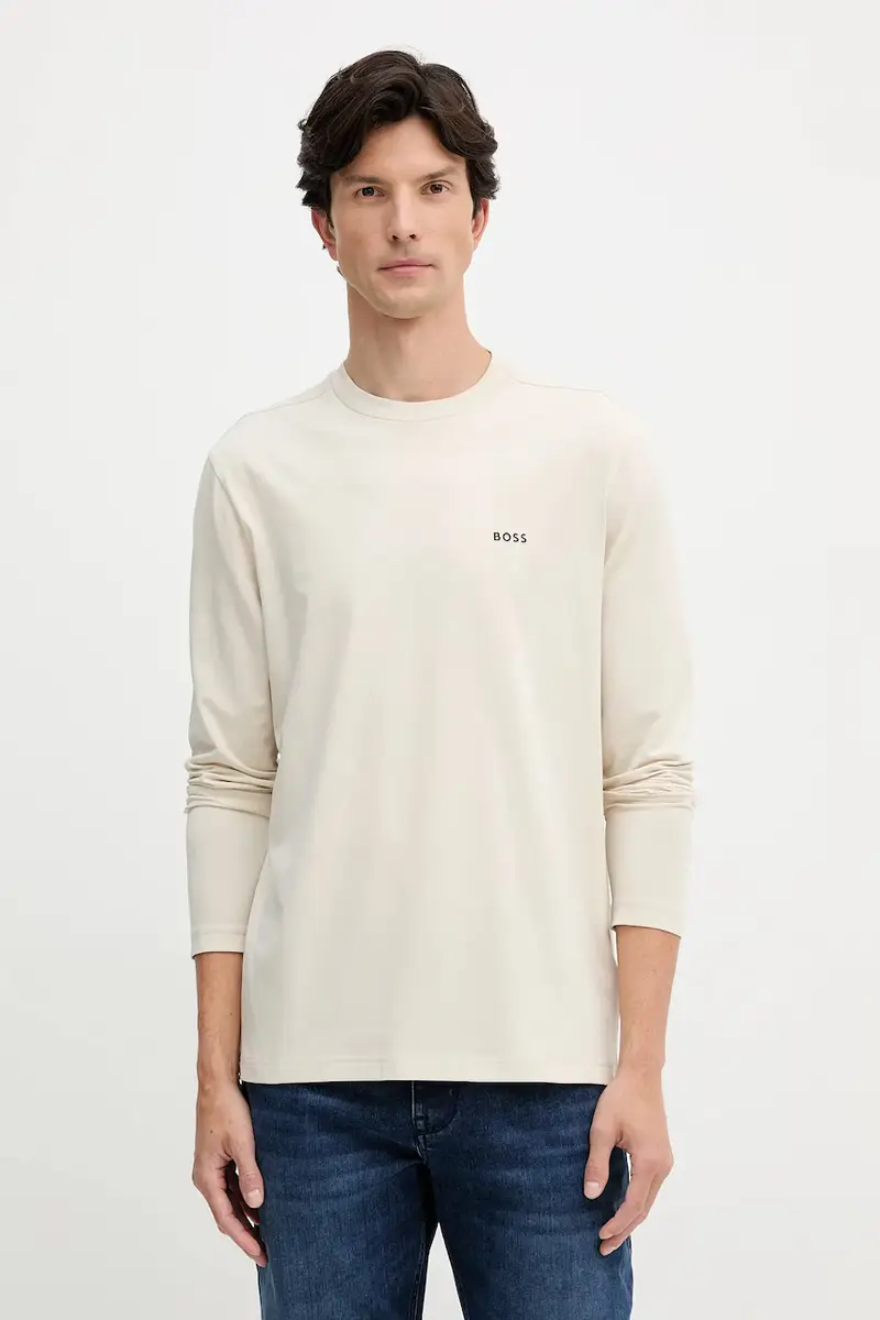 camicia a maniche lunghe uomo colore nero 50506365 Beige