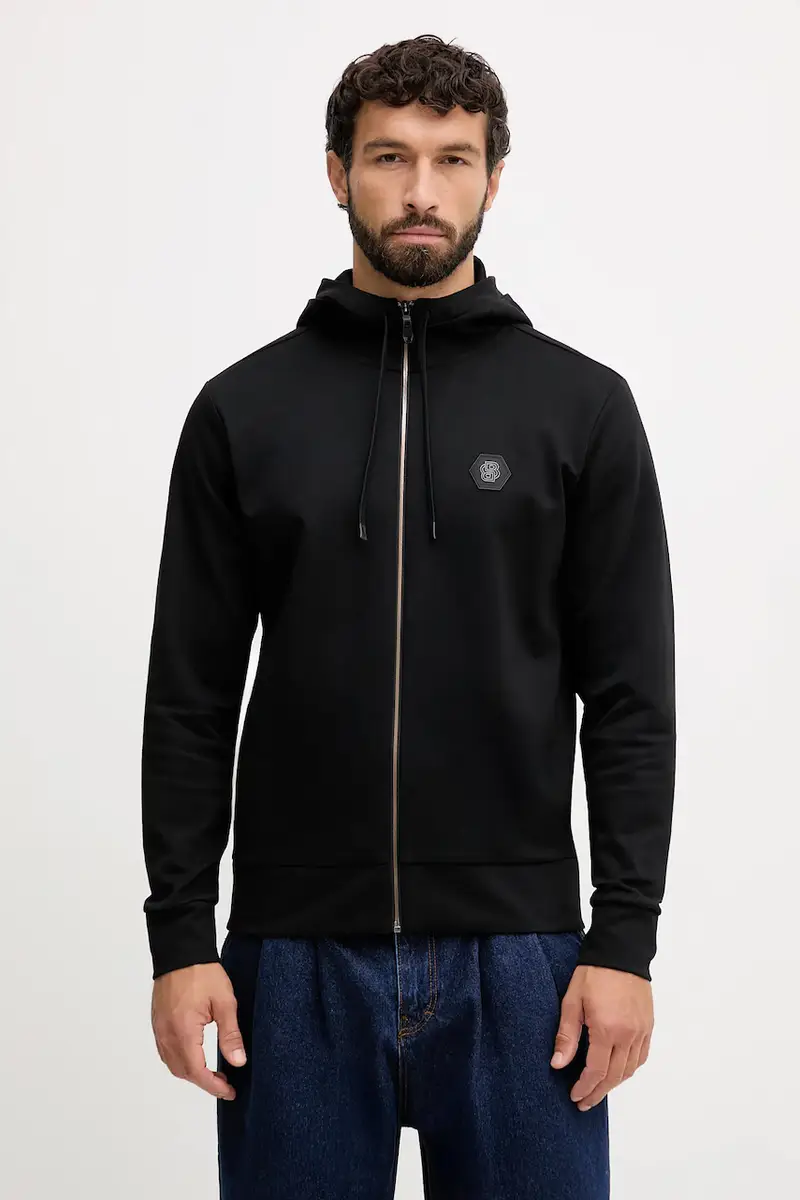 felpa uomo colore nero con cappuccio 50545581