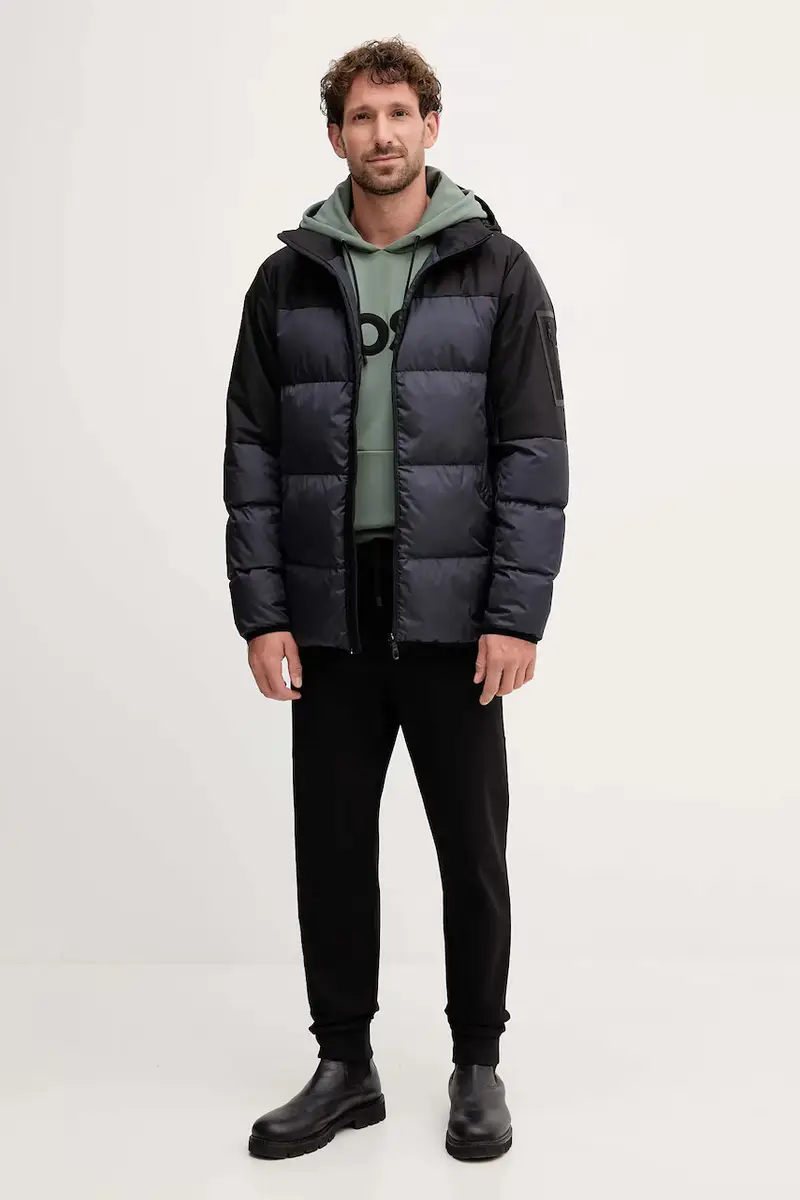 felpa uomo colore verde con cappuccio 50551457 miniatura 2