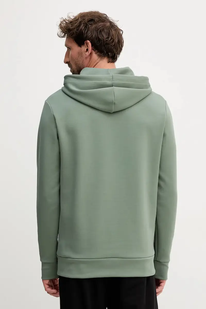 felpa uomo colore verde con cappuccio 50551457 miniatura 3