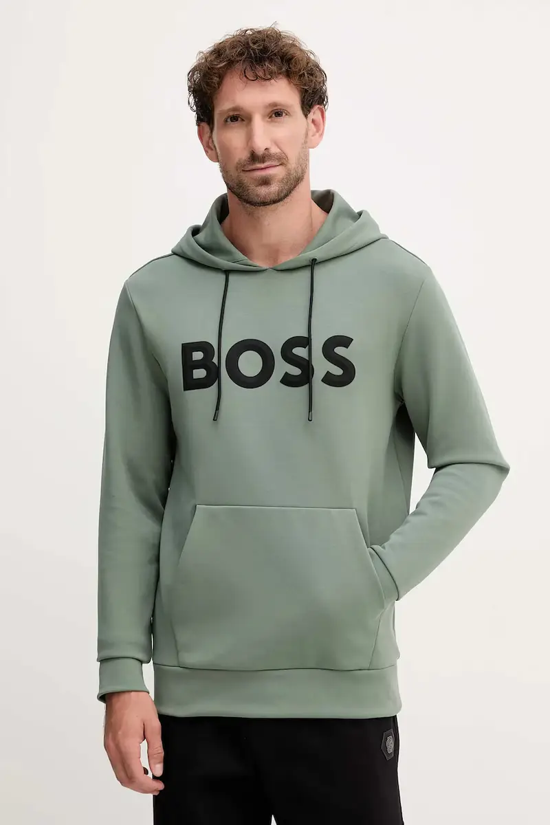 felpa uomo colore verde con cappuccio 50551457