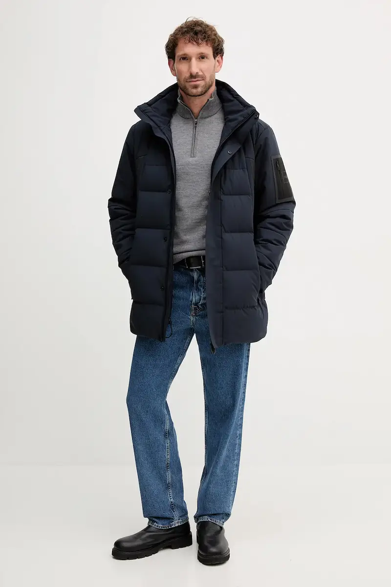 giacca colore blu navy 50547262 miniatura 2