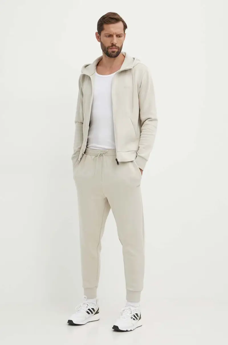 joggers colore beige miniatura 2