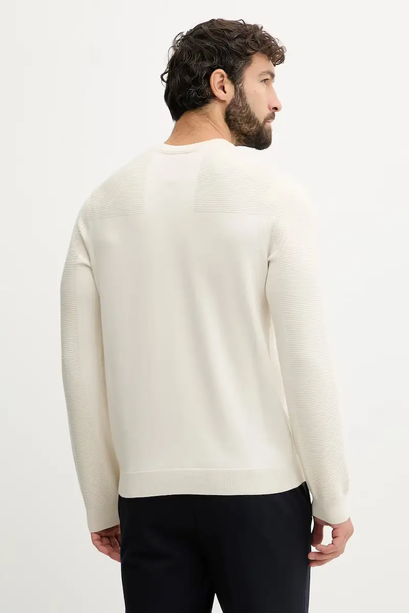 maglione con lana colore beige 50547507 miniatura 3