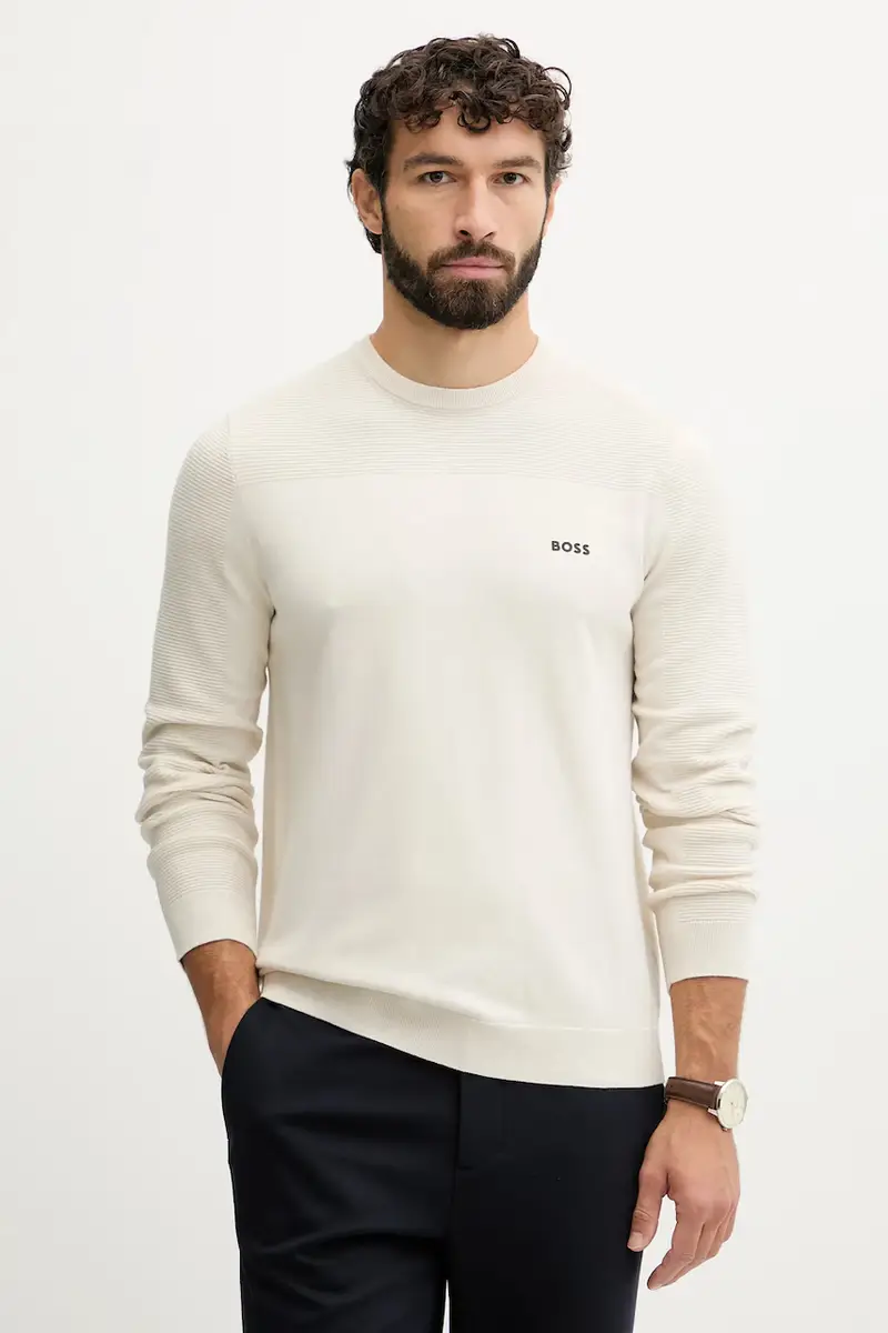 maglione con lana colore beige 50547507