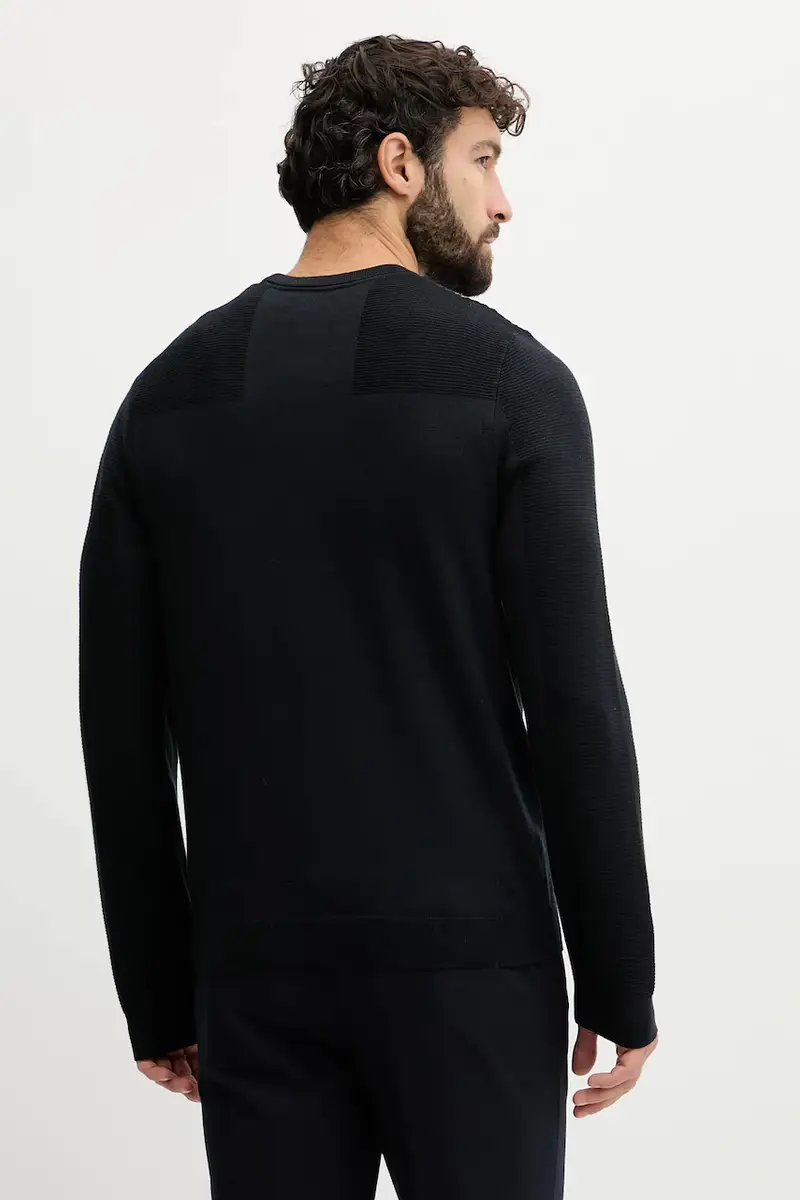 maglione con lana colore nero 50547507 miniatura 3