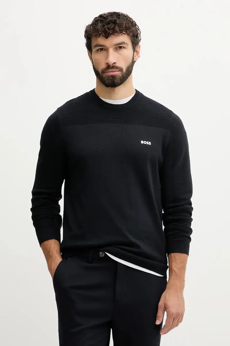 maglione con lana colore nero 50547507