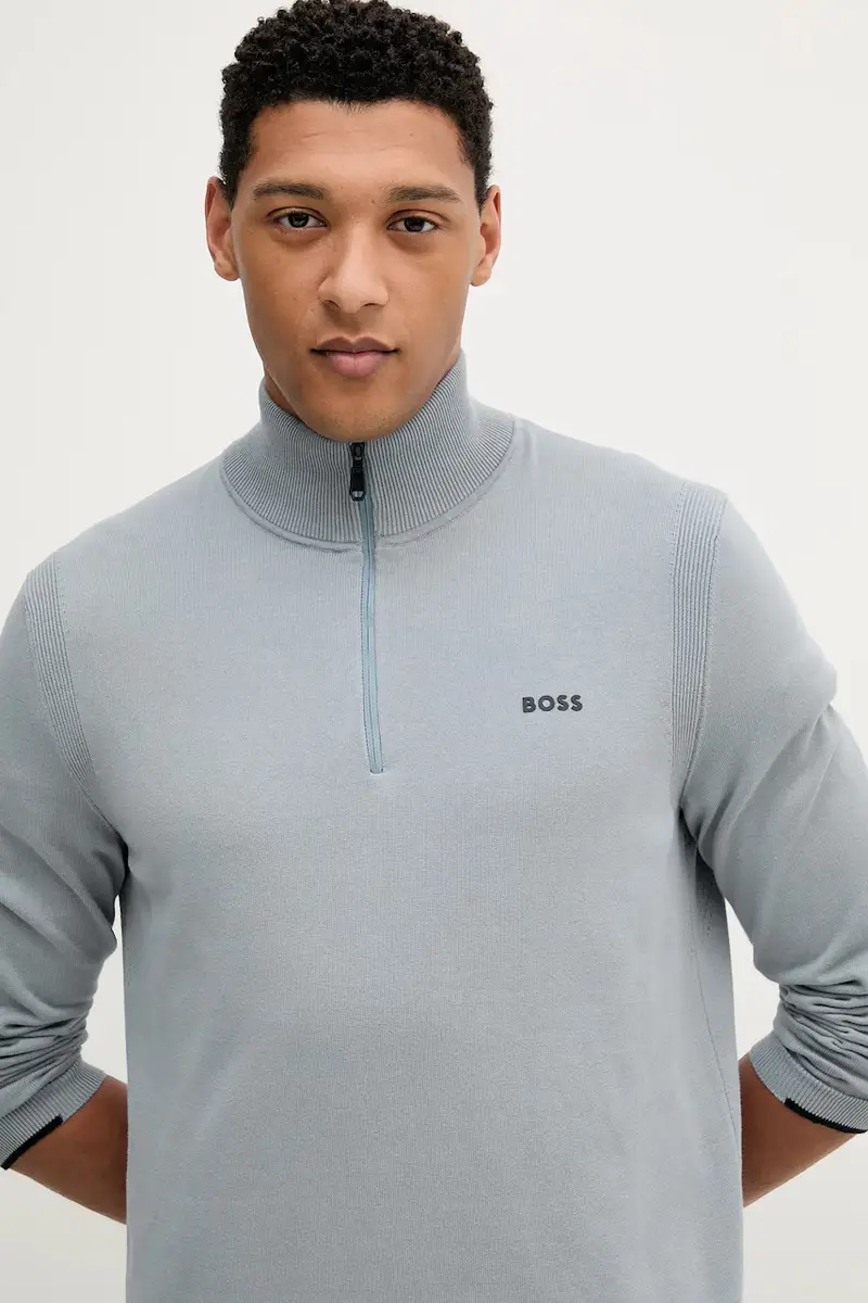 maglione in cotone colore blu 50541965 miniatura 4