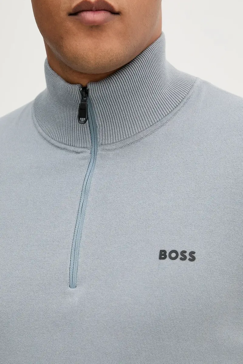 maglione in cotone colore blu 50541965 miniatura 5